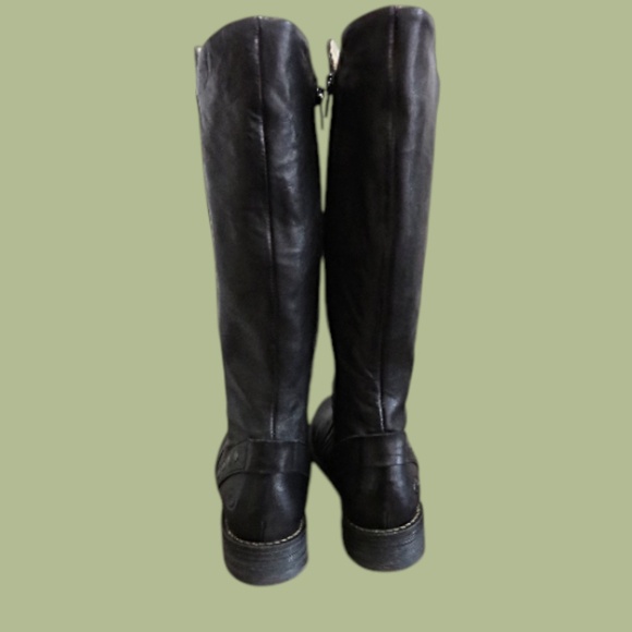 Retail $280 ROMA Casta Black Tall Leather Boots sz. 38 ( 7.5) - Picture 9 of 12